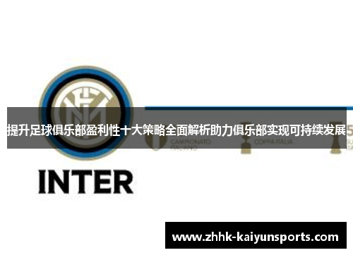 提升足球俱乐部盈利性十大策略全面解析助力俱乐部实现可持续发展