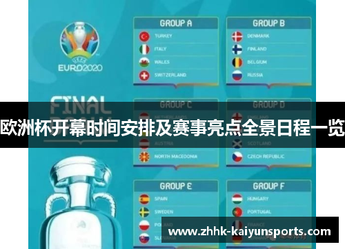 欧洲杯开幕时间安排及赛事亮点全景日程一览